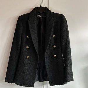 {EUC} ZARA tweed blazer